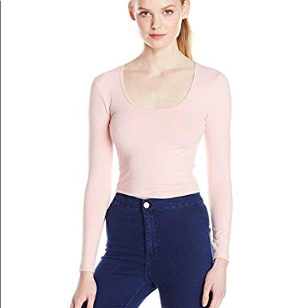 American Apparel Pretty In Pink Reed Top - M - Picture 5 of 6